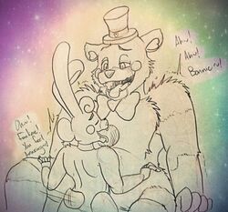 anal anal_penetration anal_sex animatronic bear bunny five_nights_at_freddy's five_nights_at_freddy's_2 funtime_freddy_(fnafsl) icetigerkitten male male/male male_only sex sister_location size_difference toy_bonnie_(fnaf)