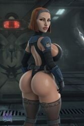 1female 1girls ai_assisted ai_generated armor ass ass_focus athletic athletic_female back_view barely_contained_breasts beautiful big_ass big_breasts big_lips blue_clothing bo-katan_kryze bob_cut breasts brown_eyes bubble_ass bubble_butt cleavage cleavage_overflow crop_top curvaceous curvy dumptruck_ass enormous_ass fat_ass female female_focus female_only gigantic_ass gloves headband headwear high_quality high_resolution highleg_leotard highres hourglass_figure huge_ass human hyper hyper_ass indoors large_breasts leotard lewdstein longsleeve looking_at_viewer looking_back mandalorian mandalorian_armor mature mature_body mature_figure mature_woman milf mommy neutral_expression orange_hair overflowing_breasts pantyhose parody round_ass sci-fi short_hair side_view solo solo_female spaceship standing star_wars star_wars:_ahsoka the_clone_wars:_season_seven thick thick_ass thick_thighs thigh_strap thighhighs thighs thong toned voluptuous voluptuous_female wide_hips