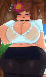 ai_generated big_ass big_breasts fapcraft jenny_belle_(slipperyt) minecraft xoma4ek