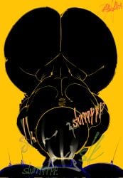 warning sign person fan art