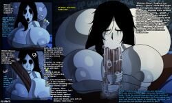 ! !? !?! 1boy 1boy1girl 1girls :>= accidental_paizuri alternate_version_at_source alternate_version_available bed big_ass big_breasts big_butt big_nipples big_penis big_thighs bimbo bimbo_body bimbo_milf blowjob blowjob_face breastjob cheating cheating_girlfriend cheating_wife dark-skinned_male dark_skin dialogue english_text ghost ghost_girl ghost_hands la_sandia light-skinned_female light_skin messy_blowjob milf onomatopoeia oral oral_penetration paizuri pale-skinned_female pale_skin saliva sloppy sloppy_blowjob tagme text wedding_ring