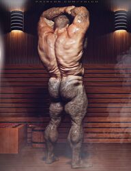 3d hairy_arms hairy_ass hairy_legs male male_only solo yolco