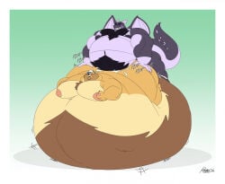 dulynoted duly_noted bara chubby chubby_male fat fat_male overweight overweight_male male male_only gay gay_sex cum cuminflation inflation nipples pink_nipples nipple_play furry furry_only dragon canine scalie