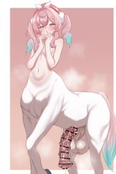 censored centaur futanari honkai:_star_rail horse_girl horsecock hyacine_(honkai:_star_rail) kururoost penis sheath