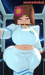 ai_generated big_ass big_breasts fapcraft jenny_belle_(slipperyt) minecraft space spaceship spacesuit tits voluptuous voluptuous_female xoma4ek