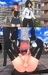 1futa 1girls 3d 3d_(artwork) background_characters balls baseball_bat baseball_cap black_boots black_eyes black_hair blindfold blindfolded bondage boots criminal cum delinquent dominant dominant_female dubious_consent ejaculation english_text excessive_cum futa_on_female futanari futasub gag gagged handcuffed handcuffs handsfree_ejaculation humiliation instant_loss instant_loss_2koma koikatsu latex latex_thighhighs mfwknoh nude nude_futa original_character outdoors penis people_in_background people_watching pink_hair police police_brutality policewoman public public_exposure public_humiliation public_indecency public_nudity rape sexual_harassment slap slapping_butt small_breasts submissive submissive_futa text tied_up