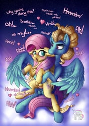 2019 absurd_res bite blush brother brother_and_sister calena crotchboobs cutie_mark dialogue duo ear_bite english_text equid equine feathered_wings feathers female feral fluttershy_(mlp) forced friendship_is_magic furry heart hi_res incest male mammal my_little_pony older_sister open_mouth penetration pterippus pussy rape sex sibling sister straight text vaginal_penetration wings younger_brother zephyr_breeze_(mlp)