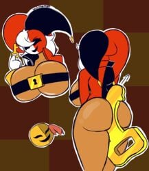 brown_skin female huge_breasts lady_phanto mario_(series) phanto saulotheman super_mario_bros._2