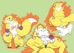 abs absurd_res ass beans big_breasts big_butt breasts canid canine claws digimon digimon_(species) female fluffy fluffy_tail fox furry grinding hi_res invalid_tag kentuckiyucki male mammal muscular nipples paws pussy renamon straight toepads toned_belly