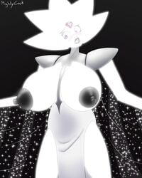 1girls absurd_res areolae artist_name big_breasts blushing breasts clothing diamond_authority exposed_breasts female female_only gem gem_(species) giantess highres large_breasts mightycock milf nipples short_hair solo steven_universe white_diamond_(steven_universe) white_hair white_skin