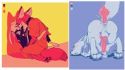 16:9 2019 2boys against_wall ambiguous/ambiguous ambiguous_gender anal anal_sex animal_genitalia animal_penis anthro anthro_on_anthro ass ass_up backsack balls ballsack blush bodily_fluids border canid canine canine_penis cheek_tuft closed_eyes clothed clothing collar color_swatch cum cum_drip cum_in_ass cum_inside cumshot disembodied_penis disney duo ejaculation elbow_tufts erection fox genital_fluids hands-free handsfree_ejaculation hi_res huge_penis ittybittykittytittys judy_hopps kneeling knot lagomorph large_ass leporid male male_only male_penetrated male_penetrating mammal motion_blur motion_lines multiple_images nick_wilde nude on_lap orgasm pawpads penetration penis prison_uniform rabbit restricted_palette rule_63 shock_collar sitting_on_lap skye_(zootopia) tongue tuft white_border yaoi zootopia