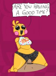 toy chica (fnaf) from five nights at freddy's by qoolguyart