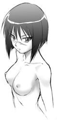 breasts busou_renkin bust kouda_tomohiro monochrome nude scar short_hair sketch tokiko_tsumura topless tsumura_tokiko