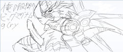 digimon erection male male_only monochrome penis risegreymon rizegreymon solo_male