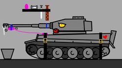 2014 armor ball_gag battery bondage bound bucket cannon cutie_mark dildo gag gun living_machine lube open_mouth orange_eyes paddle ranged_weapon sex_toy solo spicytaro straps sword tank vehicle vibrator weapon wheels