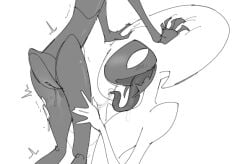 2girls after_cunnilingus bug bug_girl hollow_knight hollow_knight:_silksong hollow_knight_(franchise) hornet_(hollow_knight) implied_cunnilingus lace_(hollow_knight) lace_(hollow_knight:_silksong) lesbian_sex meauwuuwu pussy pussy_juice shaking shaking_body team_cherry tounge tounge_out yuri