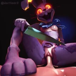 3d animated bodysuit dorfloor3 exposed_breasts exposed_pussy five_nights_at_freddy's five_nights_at_freddy's:_security_breach foot_on_chest knife light-skinned_female light-skinned_male longer_than_10_seconds loop looping_animation shorter_than_30_seconds shorter_than_one_minute straight tagme vaginal_penetration vanny_(fnaf) video