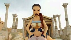 1boy 1girls 3d 4k 4k_resolution ai_assisted alicecry areolae auburn_hair belly big_breasts braid breasts breasts_out brown_eyes cowgirl_position female female_focus female_on_top fingerless_gloves greek_mythology hanging_breasts holster lara_croft lara_croft_(classic) lipstick long_hair looking_at_viewer low-poly makeup male male_pov nipples no_sound pov pubes pubic_hair sex tagme tank_top tank_top_lift temple thigh_holster tomb_raider tomb_raider_(classic) vagina vaginal_penetration video video_game_character