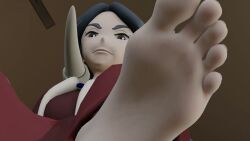 1gilf 3d animated appdattta barefoot dragon_trainer drasna_(pokemon) elite_four feet female foot_fetish gilf granny old old_woman pokemon soles stomping tagme video