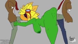 1girls anal anal_sex animated big_breasts big_penis blowjob blowjob_face bouncing_breasts breasts deepthroat don_pena eiffel_tower_position face_fucking female female_penetrated green_body mmf_threesome penis plant_girl plant_humanoid plants_vs_zombies plants_vs_zombies:_heroes pvz pvz_2 pvz_heroes saliva sex sfx short_playtime shorter_than_30_seconds side_view solar_flare_(pvz) sound sound_effects spitroast standing standing_spitroast sunflower_(pvz) susoutflamingo tagme thick_thighs threesome thrusting thrusting_into_mouth video zombie zombie_(pvz) zombies