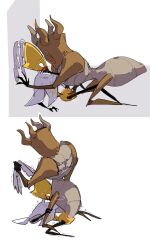 2girls blush bug bug_girl fingering fingering_pussy grabbing hollow_knight hollow_knight:_silksong hollow_knight_(franchise) last_judge lesbian_sex penetration pussy pussy_juice reducing_bird robot robot_girl rubbing_pussies_together scissoring second_sentinel shaking team_cherry tribadism yuri