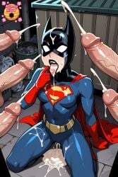 2d ai_generated artist_logo back_alley balls ballsack batman:_the_animated_series batman_(series) batwoman batwoman_(dcau) belt big_penis black_lips black_lipstick blue_bodysuit bodysuit boner bukkake cameltoe cape cfnm circumcised clothed clothed_female clothed_female_nude_male clothing cock cosplay cosplaying_as_character cowl cum cum_drip cum_dripping cum_dripping_from_penis cum_dripping_from_pussy cum_dripping_from_tongue cum_dripping_on_face cum_everywhere cum_in_mouth cum_on_face cum_on_ground cum_on_leg cum_on_lower_body cum_on_mask cum_on_tongue cumdrip cumdripping cumdump cumming cumshot dc dc_comics dcau dcu dick dressed ejaculate ejaculating ejaculating_cum ejaculation ejaculation_in_mouth english_text erect erect_cock erect_dick erect_penis erection facial female female_focus female_human footwear fully_clothed fully_clothed_female fully_clothed_human fully_dressed garbage garbage_bin genital_fluids genitals gloves gold_belt golden_belt group half_mask hard hard_cock hard_dick hard_on hard_penis high_res high_resolution highres holding_mouth_open horns human human_female hunnyhive hunnyhive(artist) hunnyhivestudio hunnyhivestudios kathy_duquesne kneeling kneeling_female kneeling_on_ground light-skinned_female light-skinned_male light_skin light_skinned_female light_skinned_male lips lipstick mask masked masked_female multiple_penises navel_visible_through_clothes no_pupils open_mouth outdoors partial_male penis red_cape red_footwear red_gloves s_symbol shiny_pants shooting_cum sleeves solo_focus sticking_out_tongue sticking_tongue_out straight supergirl_(cosplay) superhero superhero_cape superhero_costume superheroine superheroine_costume supersuit surrounded_by_penises teeth teeth_showing teeth_visible thighs tight_bodysuit tight_clothing tight_pants tongue tongue_out trash trash_can upper_teeth upper_teeth_only veins veins_on_cock veins_on_dick veins_on_penis veiny veiny_cock veiny_dick veiny_penis warner_bros warner_bros._animation warner_brothers white_eyes