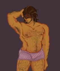 armpit_hair armpits boxers boxers_(clothing) boxers_only bulge bulge_through_clothing bulge_under_clothes dream_game forsaken_(roblox) freiafornatical frozen_soul hairy hairy_male mafioso mafioso_(dream_game) mafioso_(forsaken) male male_only roblox roblox_game robloxian solo solo_male
