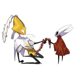 2girls bug bug_girl crying hollow_knight hollow_knight:_silksong hollow_knight_(franchise) hornet_(hollow_knight) lesbian_sex pussy pussy_beads pussy_juice reducing_bird robot robot_girl second_sentinel team_cherry yuri