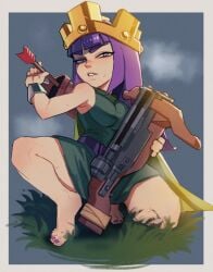 archer queen (clash of clans) from clash (series) by yos ev666