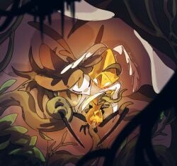 2girls bug bug_girl hollow_knight hollow_knight:_silksong hollow_knight_(franchise) lesbian_sex nyleth pussy pussy_juice reducing_bird robot robot_girl second_sentinel shaking team_cherry tentacle tentacle_penetration tentacle_sex yuri