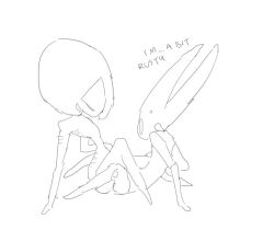 2girls bug bug_girl dialogue hollow_knight hollow_knight:_silksong hollow_knight_(franchise) hornet_(hollow_knight) lace_(hollow_knight) lace_(hollow_knight:_silksong) lesbian_sex scissoring scissoring_position team_cherry tribadism yuri