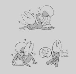 2girls bug bug_girl dialogue fingering fingering_pussy hearts hearts_around_head hollow_knight hollow_knight:_silksong hollow_knight_(franchise) hornet_(hollow_knight) lace_(hollow_knight) lace_(hollow_knight:_silksong) lesbian_sex pussy pussy_juice scar scars scissoring scissoring_position team_cherry tribadism yuri
