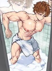 1boy abs armpits bacon bacon_hair bath bathing big_cock big_penis big_thighs bubble bubbles clean_shaven cute cute_face exposed_cock exposed_dick exposed_penis foam gay grey_eyes hard_nipples huge_breasts huge_pecs male male_focus man_boobs man_tits man_titties massive_breasts massive_pecs muscular_male muscular_thighs mylittlemind pec_focus pecs pecs_focus pink_nipples roblox roblox_avatar robloxian sexy sexy_armpits sexy_body sexy_pose short_hair six_pack slutty_body soap soap_bubbles solo_focus standing standing_up throbbing throbbing_cock throbbing_dick throbbing_penis towel_only towel_slip
