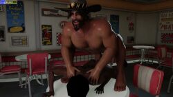 2boys 3d 3d_animated 3d_animation anal anal_sex animated animation beard cole_cassidy cop cop_hat cowboy_hat dinner dinner_table dubious_consent fuck fucked fucking gay gay_sex hat hat_only male male/male male_only moustache naked naked_male nude nude_male overwatch penetration police_officer policeman public_humiliation public_indecency public_nudity public_place public_rape public_sex rape raped_male restaurant restaurant_setting restaurant_sex sex sigbuns tagme video yaoi