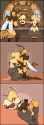 bee comic dozighost femboy insects male male_focus male_only oc original original_character original_characters tagme wasp