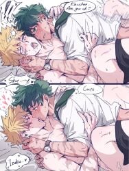 2026 2boys ahe_gao ahegao_face anal anal_sex bakugou_katsuki blonde_hair blush blush_lines boku_no_hero_academia clothed_male collared_shirt deku dialog dialogue dominant dominant_male english english_dialogue english_text eyes_half_open eyes_rolling_back fadeincam freckles freckles_on_face gay gay_anal gay_male gay_sex green_eyes green_hair holding holding_partner hugging hugging_partner implied_penetration izuku_midoriya katsuki_bakugou kissing kissing_while_penetrated looking_at_partner looking_down looking_pleasured loving_gaze loving_it making_out male male/male male_only male_penetrated male_penetrating male_penetrating_male messy_hair midoriya_izuku my_hero_academia naked naked_male no_visible_genitalia nude nude_male on_back on_bed red_eyes scar scar_on_face scars scars_on_arm shirt sideview spiky_hair spooning submissive submissive_male sweat sweatdrop sweating tie tongue tongue_kiss tongue_out watch wristwatch yaoi