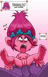 20th_century_fox anus dreamworks nipples penis pink_hair pink_skin pussy queen_poppy tagme testicles trolls