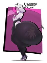 1girls ass big_ass blush bottom_heavy doncuervo fat_ass gigantic_ass groping groping_ass gwen_stacy huge_ass hyper hyper_ass marvel mask masked masked_female massive_ass spider-gwen spider-man_(series) superheroine text thedeathcrow05 thick_thighs venom_(marvel)