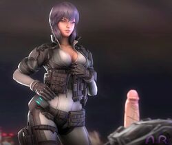 1boy 1boy1girl 1girls 3d 3d_(artwork) artsyrice asian asian_female big_breasts big_penis blurry_background breasts cleavage clothed clothed_female clothed_female_nude_male clothed_sex clothes clothing cyborg exposed_penis eyelashes faceless_male female ghost_in_the_shell gloves hair hand_on_penis handjob happy holding_penis huge_cock huge_penis humanoid kusanagi_motoko large_breasts large_penis light-skinned_female light_skin long_hair long_penis male night nude_male open_eyes outdoors outside penis penis_grab penis_out purple_eyes purple_hair short_hair signature smile smiling straight thick_penis uncensored vein veins veiny veiny_penis