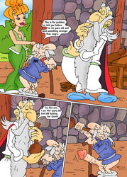 asterix_and_obelix cartoonvalley.com comic getafix mrs._geriatrix