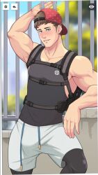 bara chocofrito clothed male_only solo_male sportswear