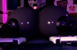 absurd_res big_breasts bone breasts female furkobayashi hi_res huge_breasts lucy_graywolf roblox robloxian scp-1471-a scp_foundation skull skull_head solo
