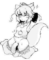 1futa animal_ears armpits big_penis breasts flaccid futa_only futanari futanari_only humanoid humanoid_penis kemonomimi momiji_inubashiri mythology penis sketch solo sweat touhou wolf_ears wolf_girl wolf_tail yaogumilk