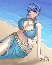 alboeire breasts female female_only fire_emblem fire_emblem:_three_houses marianne_von_edmund marianne_von_edmund_(summer) nintendo solo white_skin