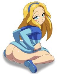 aged_up ass_focus big_ass breastless clothed female female_only huge_ass maria_robotnik mechspazer revealing_clothes sonic_(series) teasing underass