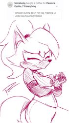 blush breasts female hi_res idw_comics idw_publishing mobian mobian_(species) mobian_wolf nipples pleasure_castle sega solo sonic_(series) sonic_the_hedgehog_(comics) sonic_the_hedgehog_(idw) sonic_the_hedgehog_(series) whisper_the_wolf