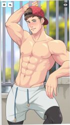 bara chocofrito male_only shirtless solo_male sportswear