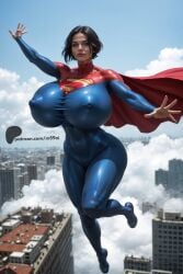 1girls ai_generated areola_bulge areola_outline areolae ass big_ass big_breasts black_hair blue_eyes bodysuit breasts breasts_bigger_than_head cameltoe cape cloud curvy dc dc_comics dceu female female_only flying gigantic_breasts huge_ass huge_breasts human kara_zor-el large_breasts levitation looking_at_viewer m59ai muscular muscular_female nipple_bulge nipple_outline nipples puffy_areola puffy_nipples seductive short_hair skin_tight skindentation sky slim_waist solo supergirl supergirl_(dceu) supergirl_(sasha_calle) superhero superheroine thick_thighs thunder_thighs voluptuous wedgie wide_hips