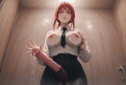 against_glass ai_generated bdd101711 cock_worship cumshot dress_shirt futanari grabbing_own_breast horsecock horsecock_futanari huge_breasts huge_cock looking_at_viewer makima_(chainsaw_man) necktie painted_nails pants pierced_nipples red_hair ringed_eyes showering yellow_eyes