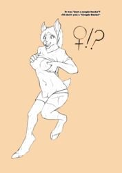 ! 2019 4_breasts ? anthro biobasher breast_grab breasts cervid clothing dialogue english_text female gender_transformation hair hand_on_breast hi_res hooves human_to_anthro mammal multi_breast nipples nude open_mouth simple_background solo species_transformation surprise text topwear transformation